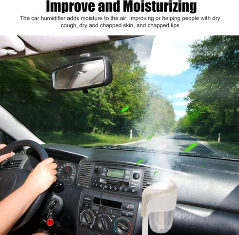 Car Humidifier, Fine Mist Small Portable Automatic Shutdown Cigarette Lighter Aroma Diffuser...