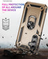 PASNEW for S23 FE Case,360° Ring Kickstand Magnetic Car Holder,Military Shockproof Drop Protection Hard Shell,Phone Cases for Samsung Galaxy S23 F...