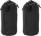 PATIKIL Camera Lens Bag, 2 Pcs 3.5" IDx9.8 H Drawstring Lens Pouch with Thick Protective Neoprene, Lens Case for DSLR Camera Lens, Water Coffee Cu...