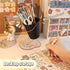 pen holder for desk, pencil organizer box, desktop organizer rack, organizer of stationery accessories, cute and creative pen cup, suitable for of...
