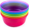 Kids Plastic Dinnerware Set of 6 Multi Color Bowls - Reusable, BPA-Free, Dishwasher Safe and Microwaveable...