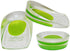 2 Pack - KidSole Shock Absorbing Lightweight Gel Heel Cups For Kid's With Sensitive Heels, Heel Spurs, Plantar Fasciitis, or Ankle Pain (Green Tod...