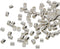The Beadsmith Bead Elements Tube Crimp Beads, 2 x 2mm, 100 per Glass Vial, Box of 10 Vials, Silver Color, Uniform Cylindrical Shape, Designed to S...