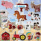 Farm Animals Gel Window Clings for Kids - Window Stickers for Toddlers, Animal Gel Clings Window Decals Kids Jelly Reusable Sticker - Home Car Pla...