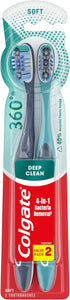 Colgate 360 Adult Full Head Soft Toothbrush, Twin Pack (68782)...