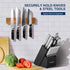 Magnetic Knife Holder for Wall 12", Knife Magnetic Strip No Drilling, Acacia Wood Magnetic Knife Holder for Refrigerator, Strong Knife Magnet&Knif...