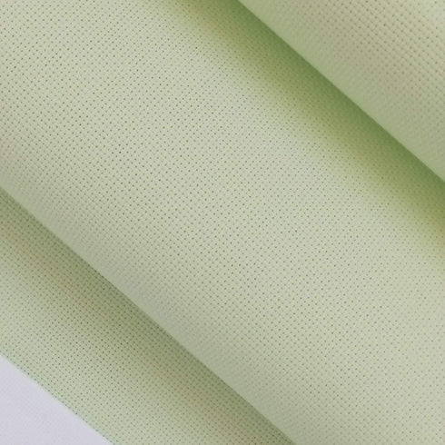 12" x 59" 14CT Counted Cotton Aida Cloth Cross Stitch Fabric (Light Green)...