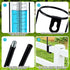 Freeze Proof Rain Gauge with Clamp Rain Gauge Outdoor Large Capacity Clear Number and Scale Rain Meter Adjustable Height Rain Measuring Tool for G...