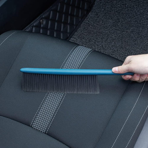 JSCARLIFE Deep Cleaning Soft Bristle Brush Dust Hand Broom for Couch, Counter Duster Bed Sheets Debris Cleaning Brush Cleaning, Brush Furniture wi...