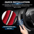Cartist Carbon Fiber Steering Wheel Cover Custom Fit for Tesla Model 3 2017-2023 2024 and Model Y 2020-2023 2024 Anti Skid Leather Car Segmented S...