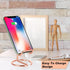 2 Pack Cell Phone Stand for Desk, Cute Metal Rose Gold Cell Phone Stand Holder Desk Accessories, Compatible with All Mobile Phones, iPhone, Switch...