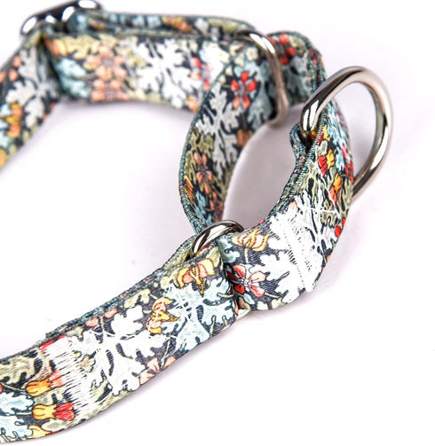 Adjustable Martingale Dog Collar Heavy Duty Nylon Dog Collar for Medium Large Dogs Walking Training Boy and Girl Dogs (XL, Pink)...