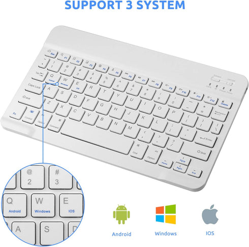 Keyboard for Samsung Tablet,Universal Slim Portable Bluetooth Keyboard for Android,Compatible with Samsung Galaxy Tab Tablets and More Bluetooth E...