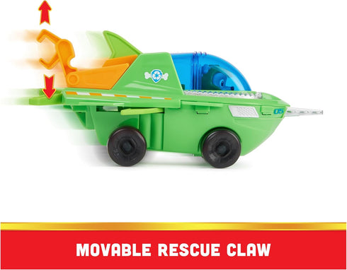 Paw Patrol Aqua Pups Rocky Transforming Sawfish Vehicle with Collectible Action Figure, Kids Toys for Ages 3 and up...