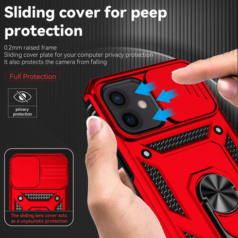 SunStory for iPhone 12/13 Mini Case with HD Screen Protector & Slide Camera Cover & Kickstand,iPhone 13 Mini Phone Case,iPhone 13 Mini Phone Case ...