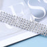 Sparkly Rhinestone Choker Necklace 5 Row Crystal Collar Necklace Layered Crystal Choker Necklace Silver Multi Row Tennis Chain Necklace Chain Jewe...