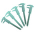 TamBee 6Inch 150mm Mini Caliper Double Scale Plastic Vernier Caliper for Jewelry Sliding Gauge Ruler Measuring Tool 5PCS(Mint Green)...
