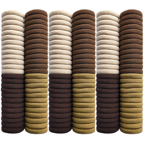 150pcs Cotton Hair Ties Seamless Elastics Hair Loops No Crease Scrunchies No Damage Hair Bands 1.58inch Traceless Ponytail Holders for Thick Hair ...