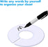 30 Pack White Round Clothing Size Closet Rack Dividers Hangers with 1 Bonus Marker (Outer 3.5”, Inner 1.38” in Diameter)...