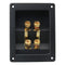 1PC Copper 4-Position Terminal Junction Box, Post 4 Speaker Wall Plates Home Theater Junction Box Connectors for Car/Home Audio, Speaker Box Termi...