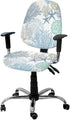 Blue Coral Office Chair Covers 2 Piece Coastal Chair Covers, Washable Stretch Computer Chair Cover Universal Rotating Desk Chair Covers Protector ...
