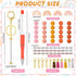 10 Set Beadable Pens and Beadable Keychain with Tassels, Lobster Clasps, Pendants Plenty Colorful Beads Bulk DIY Making Kit for Women Kid Student ...