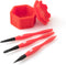 Sili Glue Pod and 3 Sili Micro Glue Brushes with Multi Purpose Sealable Lid/Glue Brush Holder • Fine Tip • Chiseled Tip and Flat Tapered Tip Brush...