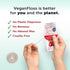 Eco-Dent VeganFloss Dental Floss, Waxed, Cranberry-Aloe - Floss with Vegan Plant-Based Wax, Recyclable Cardboard Packaging, 100 Yds (Pack of 6)...