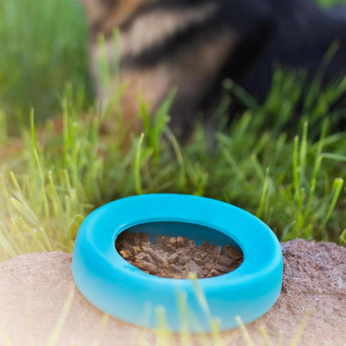 Messy Mutts Silicone Non-Spill Bowl | Dog or Cat Travel Necessity | Splash Less Food/Water Bowl for Pets | Slobber Stopper Water Bowl | 5.25 Cups ...