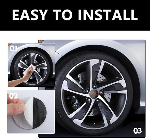 4PCS American Flag Car Wheel Center Caps,Wheel Hub Caps Sticker Compatible with 56mm/2.2 Inch Wheel Hub Caps,Automotive Exterior Accessories Cente...
