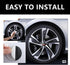 4PCS American Flag Car Wheel Center Caps,Wheel Hub Caps Sticker Compatible with 56mm/2.2 Inch Wheel Hub Caps,Automotive Exterior Accessories Cente...