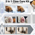 Dog Paw Trimmer Clipper - LED Nail Trimmer for Dogs, Quiet Dog Nail Grinder, Rechargeable Pet Clipper for Grooming, 3 in 1 White...
