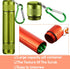 3 Pieces Metal Container Portable Sealed Container Bottles Aluminum Alloy Case Waterproof Jar Travel Container with Key Chain for Outdoor Camping ...