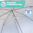 Rio Brands Wave Beach 4' Adjustable Clamp-On Beach Umbrella and Sun Shade, Lightweight Polyester Umbrella with Clamp for Chair...