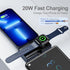 Portable Charger for iPhone Apple Watch,Samsung 5000mAh 20W PD Fast Charging Built-in Foldable USB-C Connector,Travel Power Bank Compatible with i...
