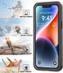 for iPhone 14 Plus Waterproof Case with Built-in Screen Protector, Shockproof Dustproof Full Body Protective IP68 Waterproof Phone Case for iPhone...