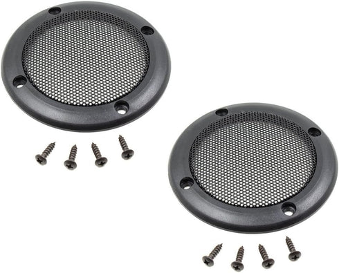 2PCS 3.5 Inch Car Speaker Grill Cover Guard Protector with Black Metal Mesh Speaker Decorative Circle 8 Screws Included (3.5 Inch)...