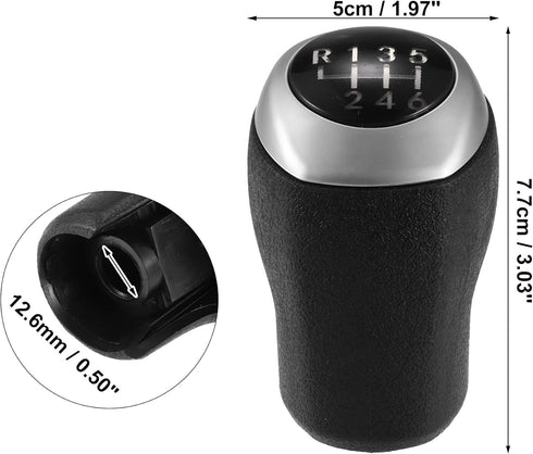 ACROPIX Car Manual Gear Shift Knob 6 Speed Fit for Hyundai Elantra GT Accent Solaris Avante MD I30 MT - Pack of 1 Black...