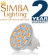 Simba Lighting LED MR11 Flood Light Bulbs (4 Pack) 12V 3W 20W Halogen Replacement 2-Pin 240lm for Landscape, Accent, Track Lights, and Christmas T...