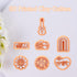Puocaon 70s Heart Clay Cutters - 7 Pcs 3D Print Clay Cutters for Earrings, Arch Frame Sunflower Polymer Clay Cutters for Jewelry Making, Guitar Di...