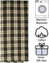 fillURbasket Black Farmhouse Kitchen Towels Set of 3 Striped Buffalo Checked Plaid Dish Towels Black and Tan Towels for Decor Dishing Drying Cotto...