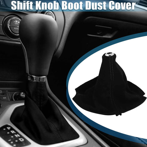 Car Shift Boot Cover Universal Gear Shift Knob Boot Dust Cover Suede Black...