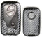 iJDMTOY Exact Fit Black Glossy Carbon Fiber Finish Key Fob Shell Compatible with Lexus is ES GS LS CT LX GX RX, etc 1st Gen Smart Keyless Fob...