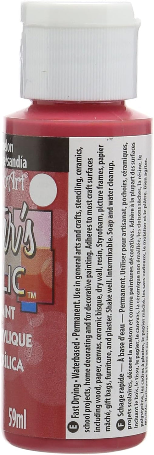 DecoArt Acrylic Paint, 59ml, Wild Watermelon, 2 Fl Oz (DCA65-3)...