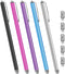Long Stylus Pens for Touch Screens (5 Pack 185mm) High Sensitivity, Precision and No Scratches, Compatible with iPad, iPhone, Android, Tablets and...