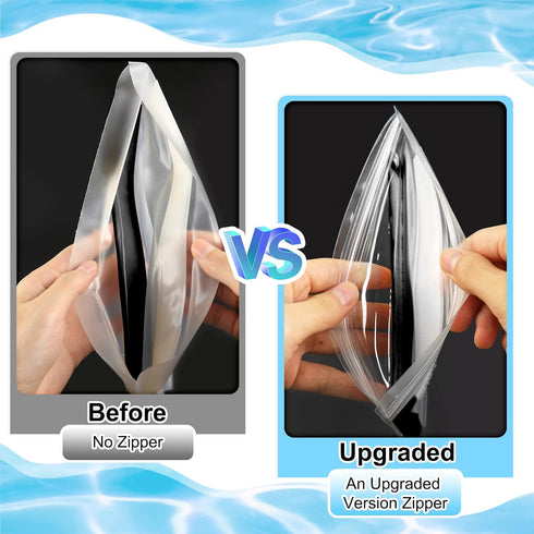 Meetory Clear Waterproof bags Pouch Dry Bags For Camera Mobile Phone Maps Kayak Document Holder,3 Piece Waterproof Plastic Pouch Document Holder U...