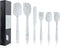 Silicone Spatula Set 6 Piece Heat Resistant Rubber Spatulas Set for Baking Cooking and Mixing Kitchen Utensils Seamless One Piece Spatula with Sta...