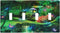 Decorative Switch Plate Covers Forest Spring Enchanted Fairy Wonderland Green Ground 4 Gang Device Light Switch Cover Quad Toggle Wall Plate Elect...