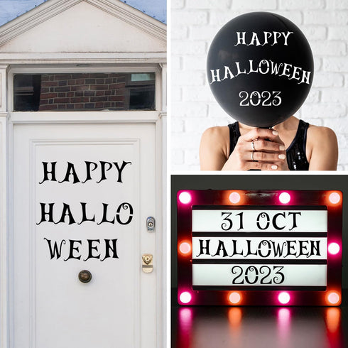 36 Pcs 4 Inch Halloween Letter Stencils Numbers Stencils Templates, Reusable Plastic DIY Alphabet Stencils Number Templates for Drawing On Wall, S...