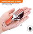 Camping Eating Utensils HIKENTURE 4-In-1 Stainless Steel Spoon Fork Knife Bottle Opener Set,Foldable Backpacking Cutlery for Traveling, Hiking, Bo...